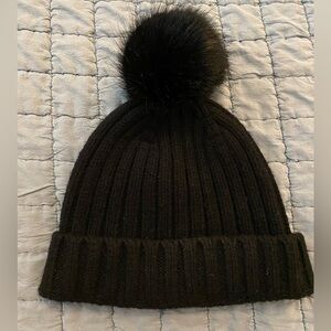 J. Crew Bennie with Faux Fur Pom Pom